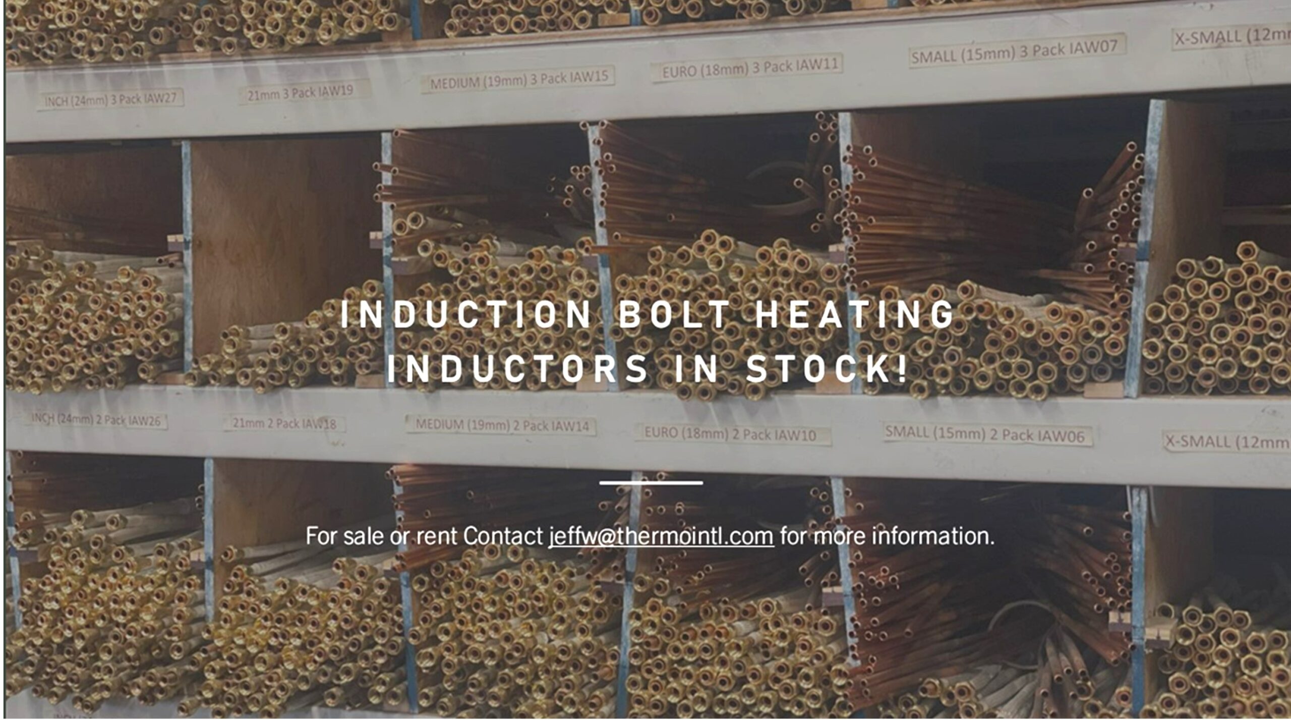 bolt heating inductors, wands